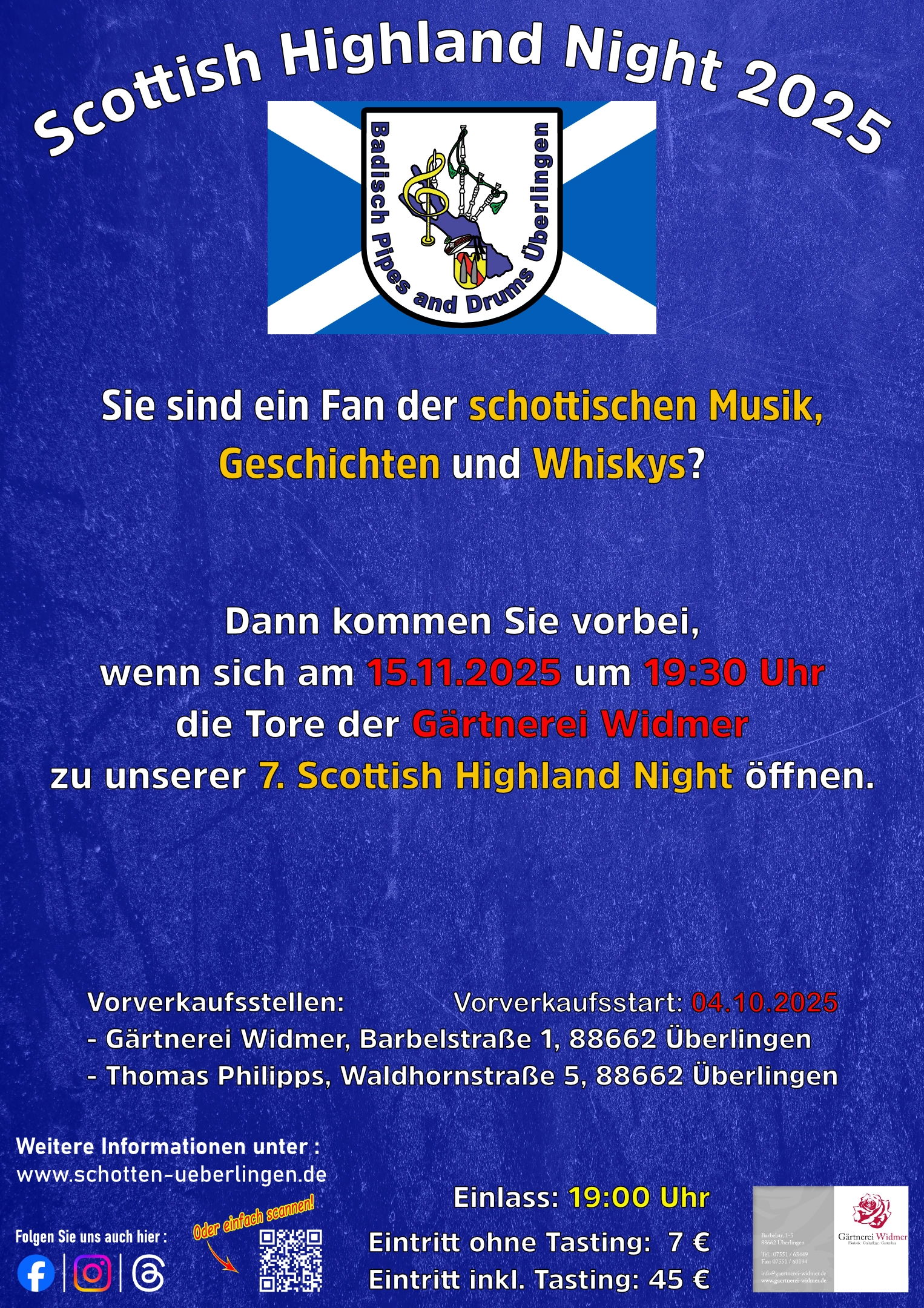 Plakat Scottish Highland Night 2025